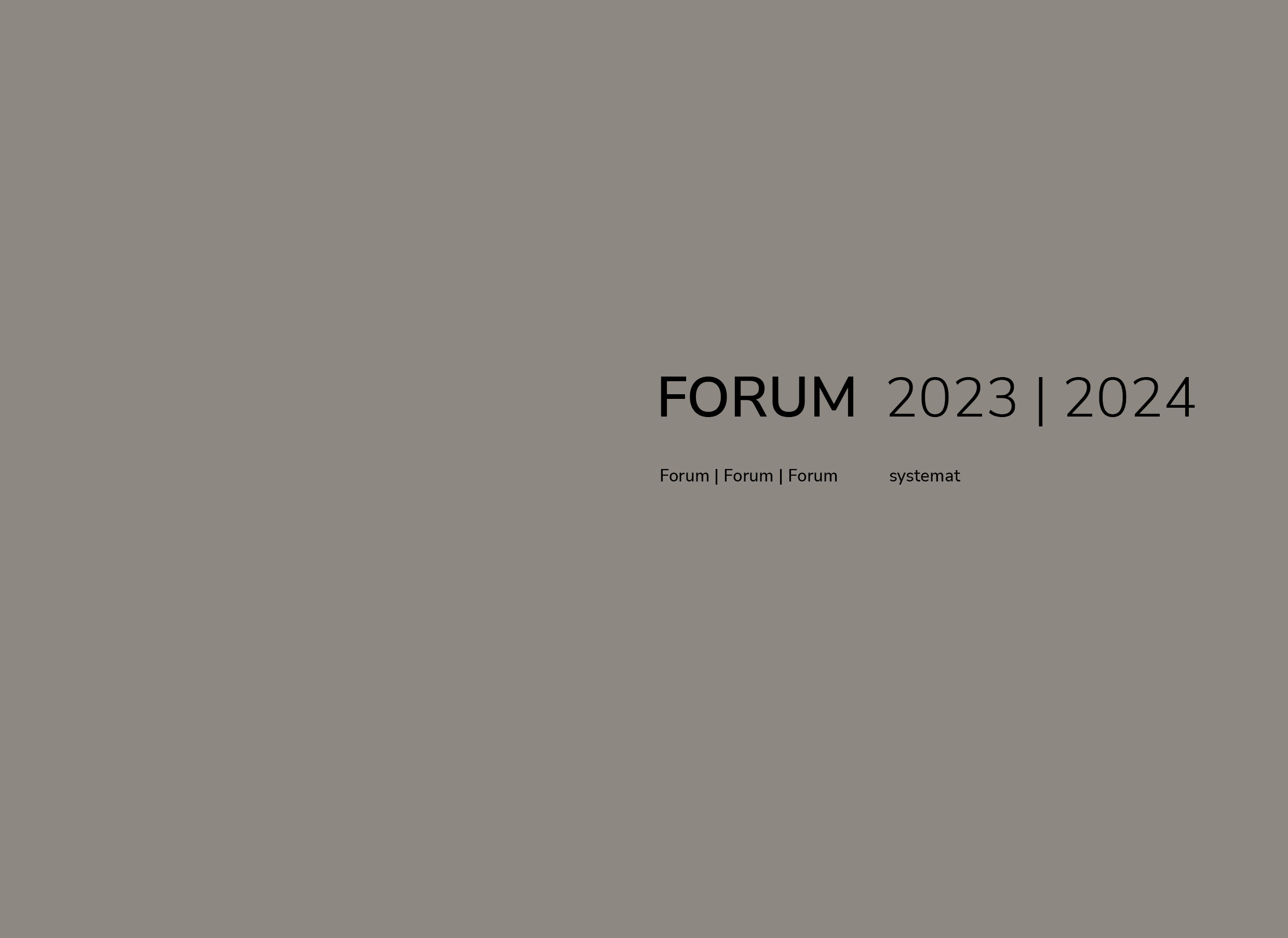 [Translate to Français:] Forum 2023